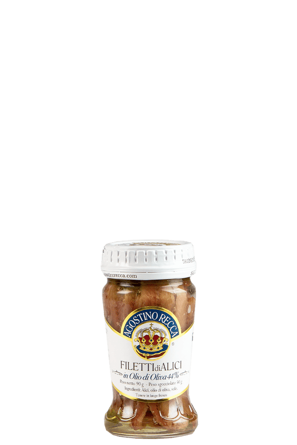 Filé De Anchova Em Azeite De Oliva Siciliano 90G Agostino Recca