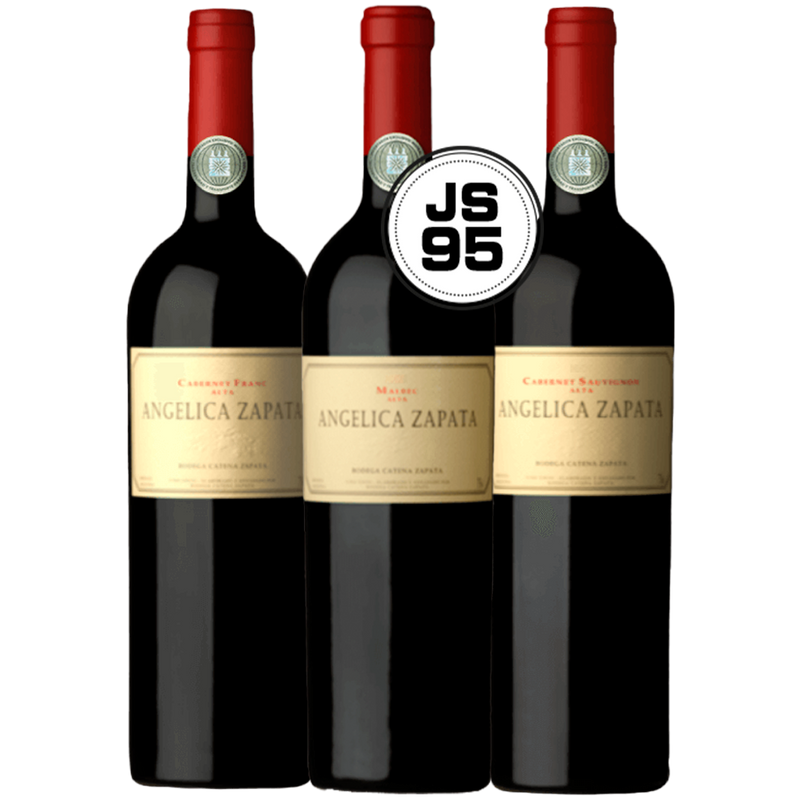 Kit Angelica Zapata Malbec 2019 + Angelica Zapata Cabernet Franc 2019  + Angelica Zapata Cabernet Sauvignon 2019