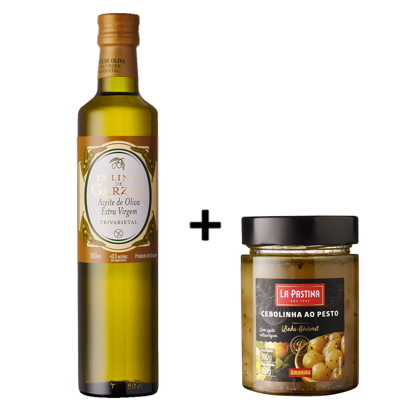 Colinas de Garzón Azeite de Oliva Extravirgem Trivarietal 500ml + Cebolinha ao pesto 300g