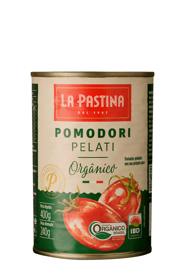 Tomate Pelati Orgânico Italiano 400G La Pastina