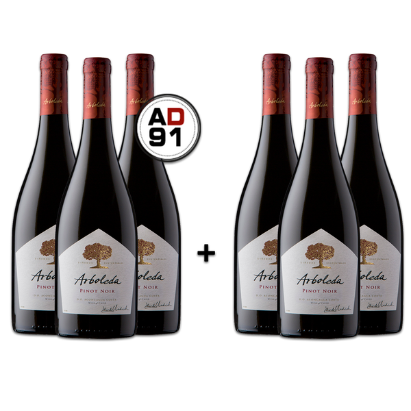 Arboleda Pinot Noir 2022 - Promoção de Aniversário - Leve 6 Pague 3