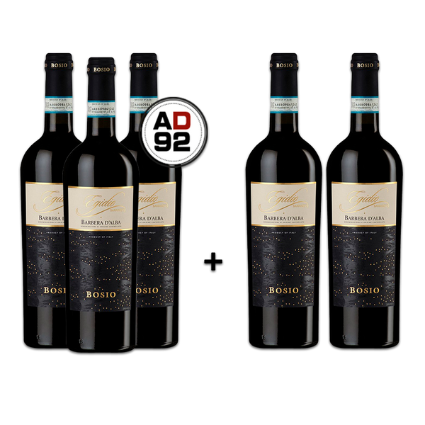 Bosio Barbera d'Alba Egidio Barrique DOC 2019 - Promoção de Aniversário - Leve 5 Pague 3