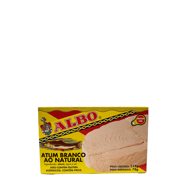 Atum Branco Sólido Em Água E Sal 112G Albo